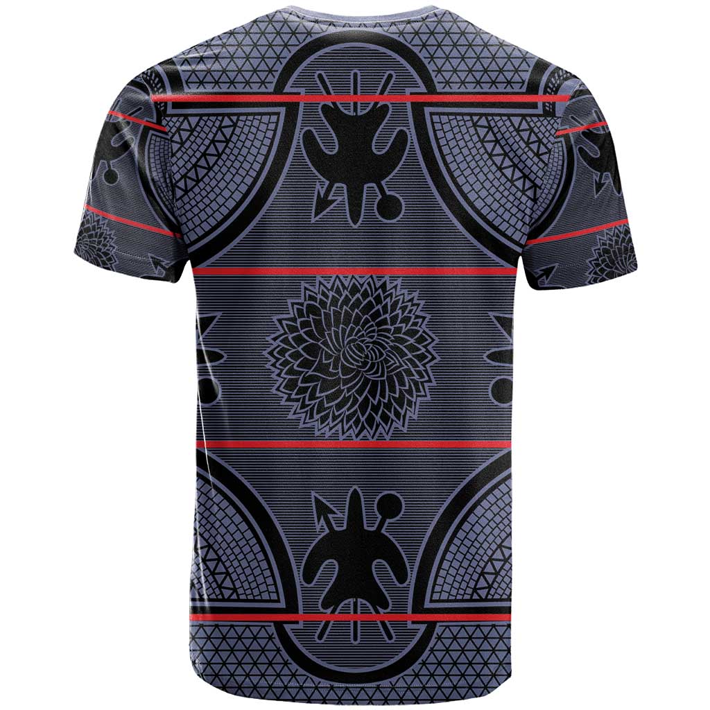 Lesotho Seanamarena T-Shirt Basotho Traditional Blanket Style - Serenity Graphic Tee