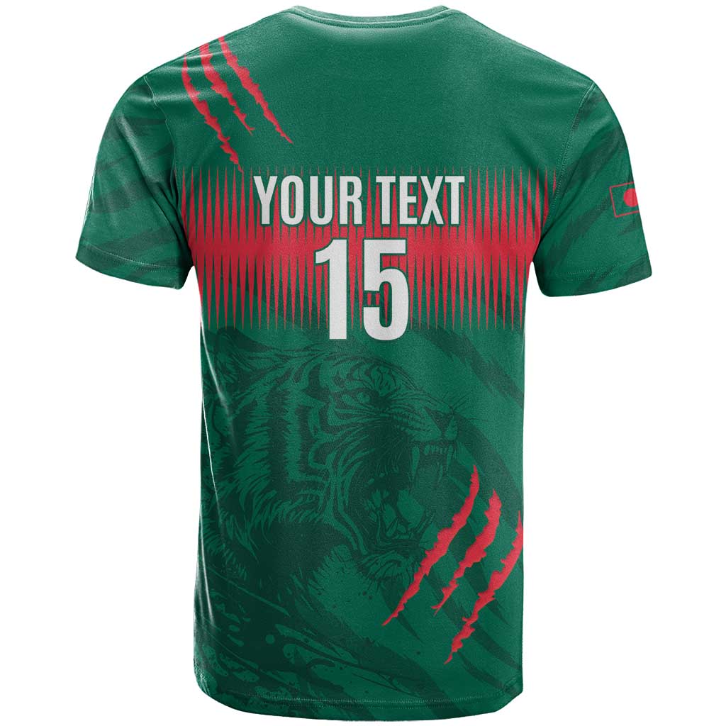 Custom Bangladesh Cricket T-Shirt Go Tigers Graphic Tee