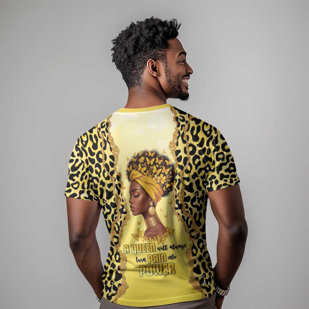 Black Her Story T-Shirt A Queen Turns Pain Into Power Graphic Tee