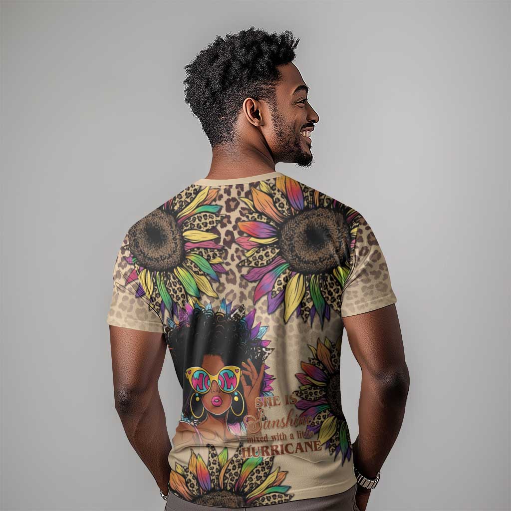 Black Her Story Sunshine Hurricane T-Shirt Empowered Black Woman Graphic Tee