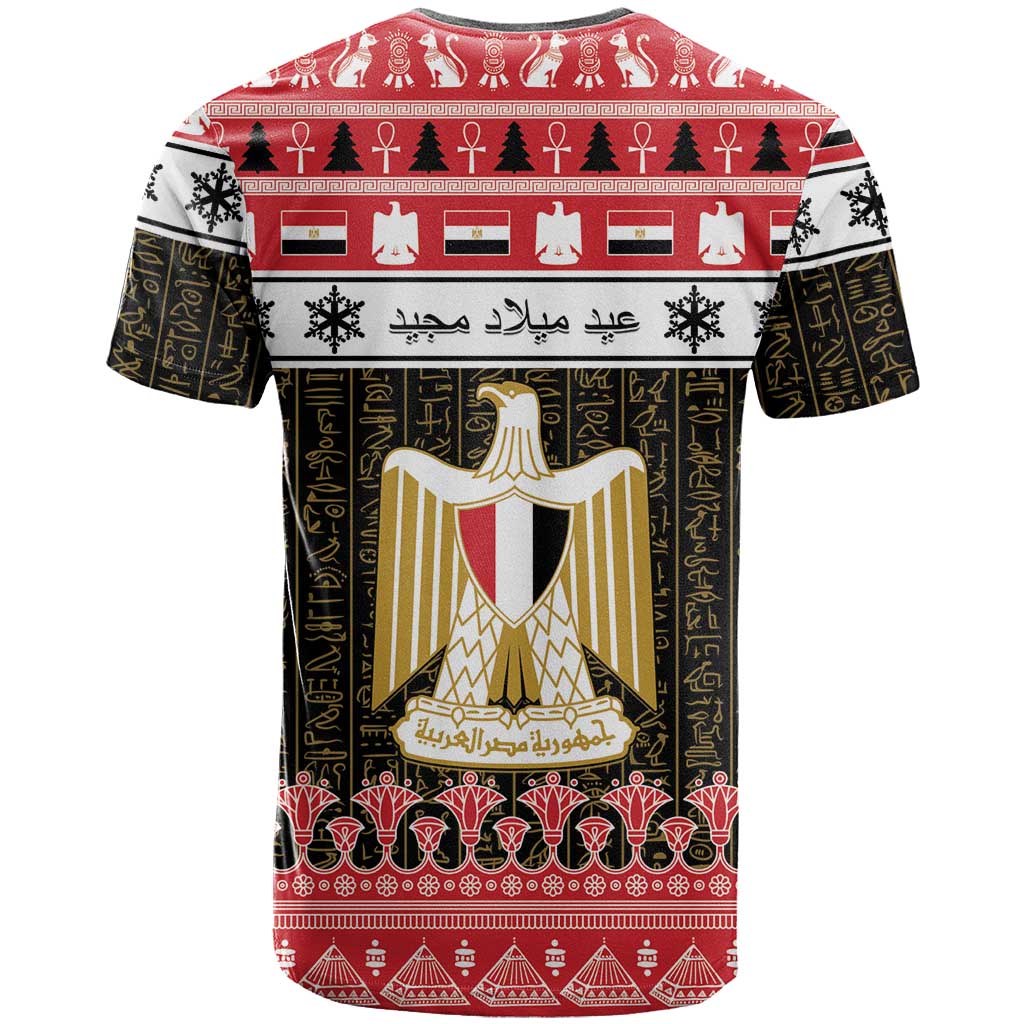 Egypt Christmas T-Shirt Coat Of Arms Eid Milad Majid Graphic Tee
