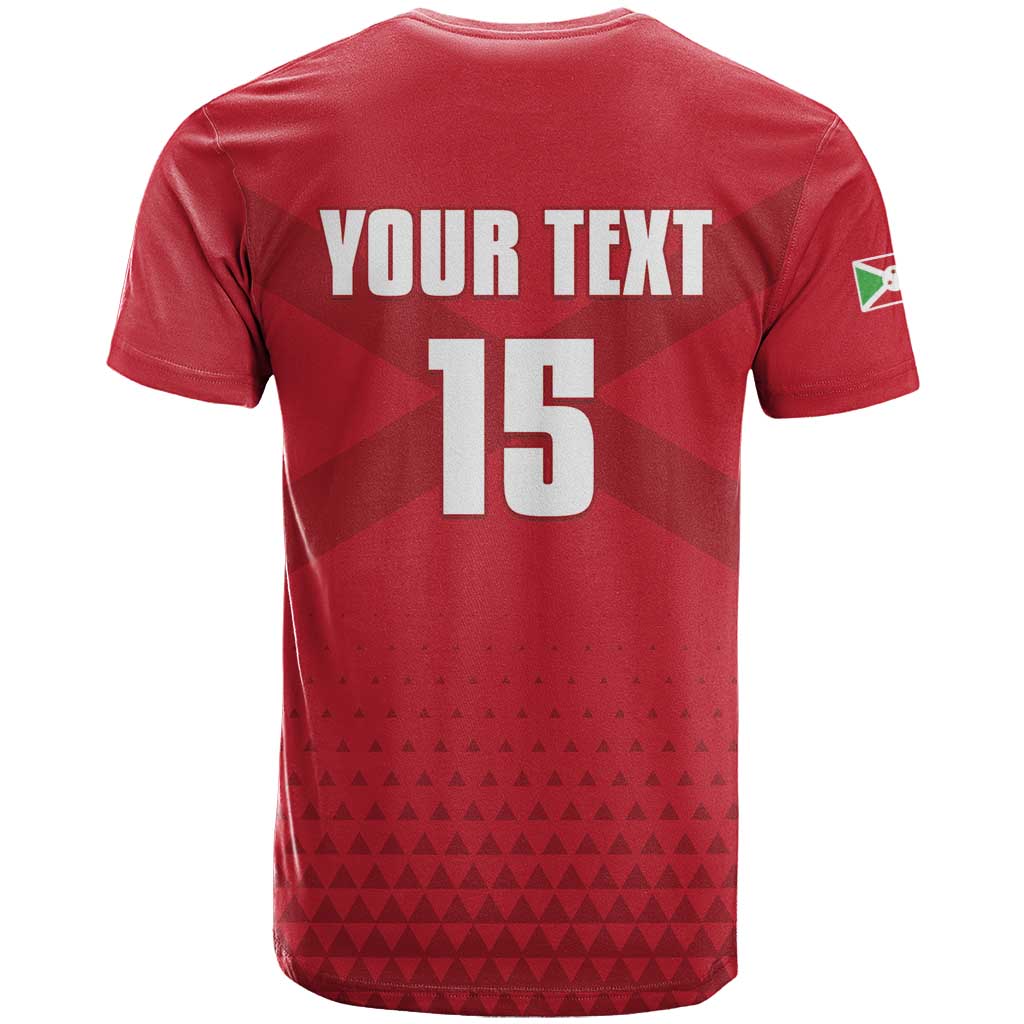 Custom Burundi Football T-Shirt Come On Intamba Graphic Tee