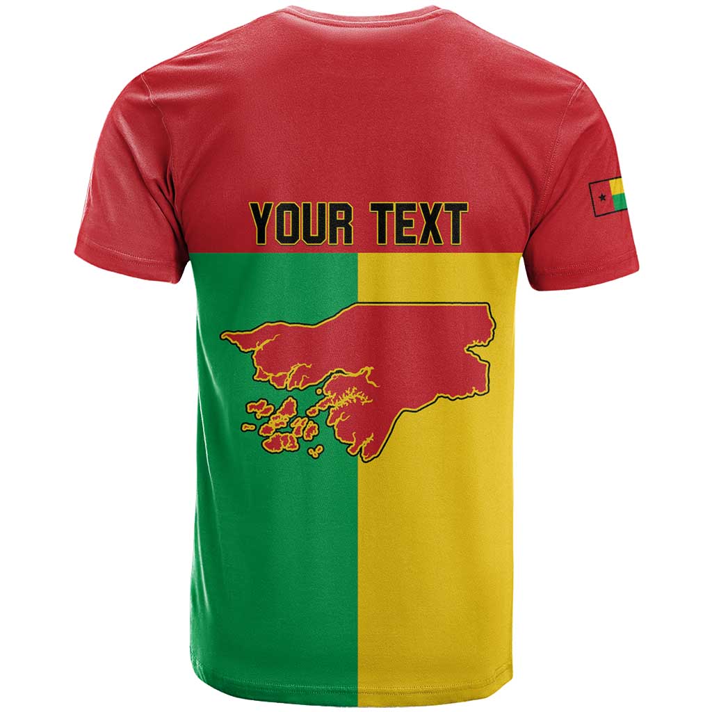 Personalized Guinea-Bissau T-Shirt Coat Of Arms Flag Style Graphic Tee