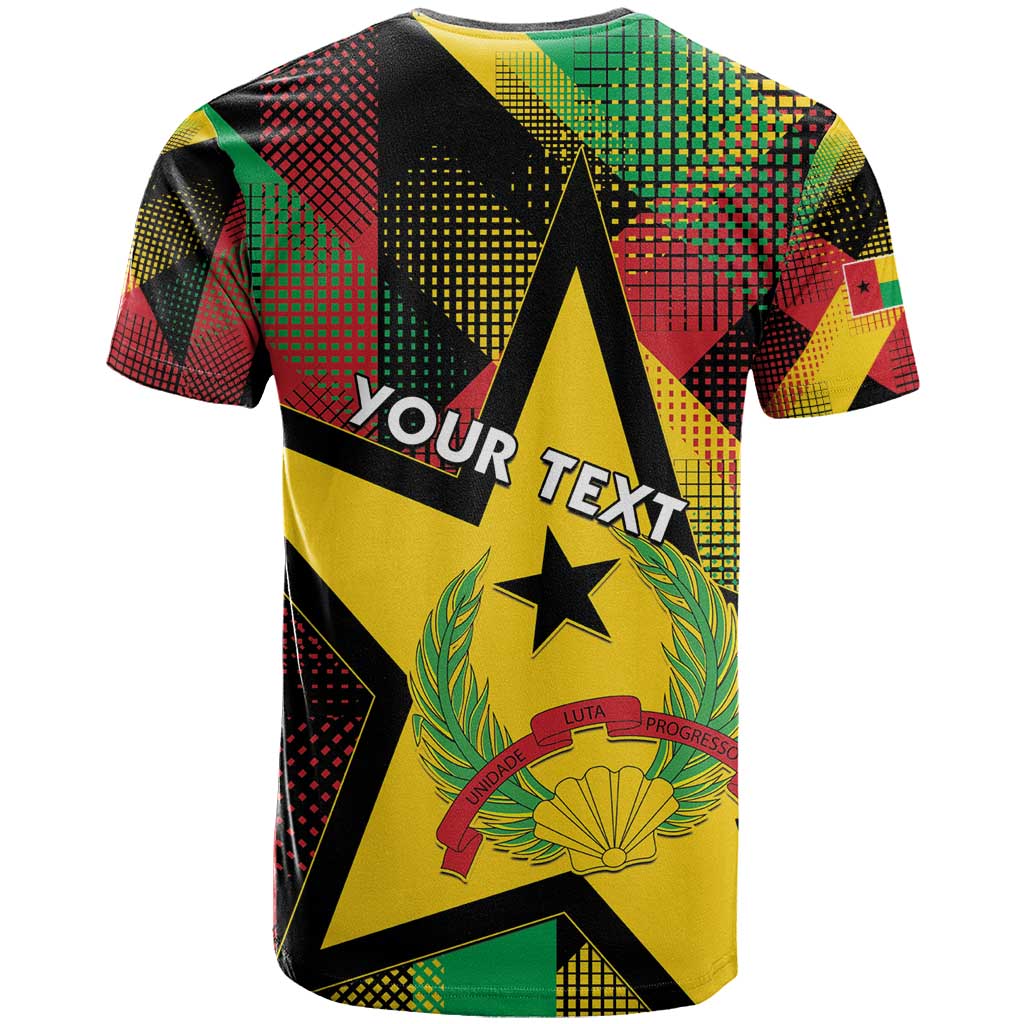 Personalized Guinea-Bissau Independence Day T-Shirt Coat Of Arms With Map Graphic Tee