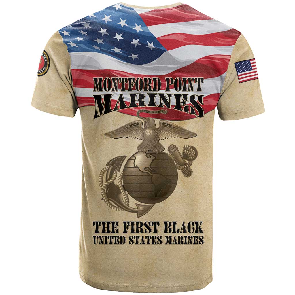 Montford Point Marines 1942-1949 T-Shirt The First Black Marines Graphic Tee