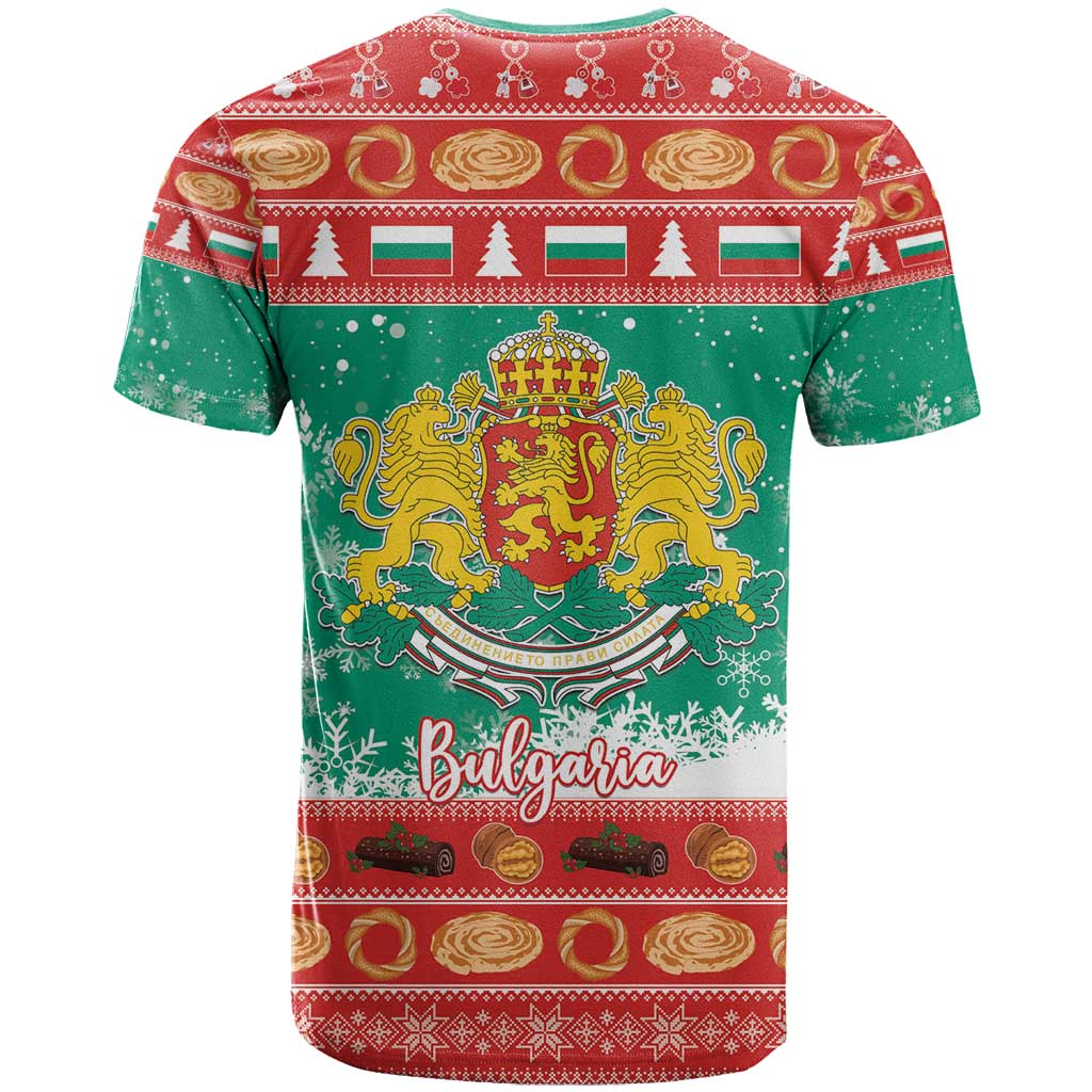 Bulgaria Christmas T-Shirt Coat Of Arms Vesela Koleda Graphic Tee