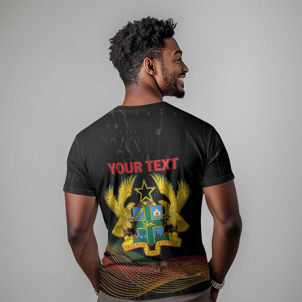 Personalized Ghana Black History Month T-Shirt Live It Learn It Make It Graphic Tee