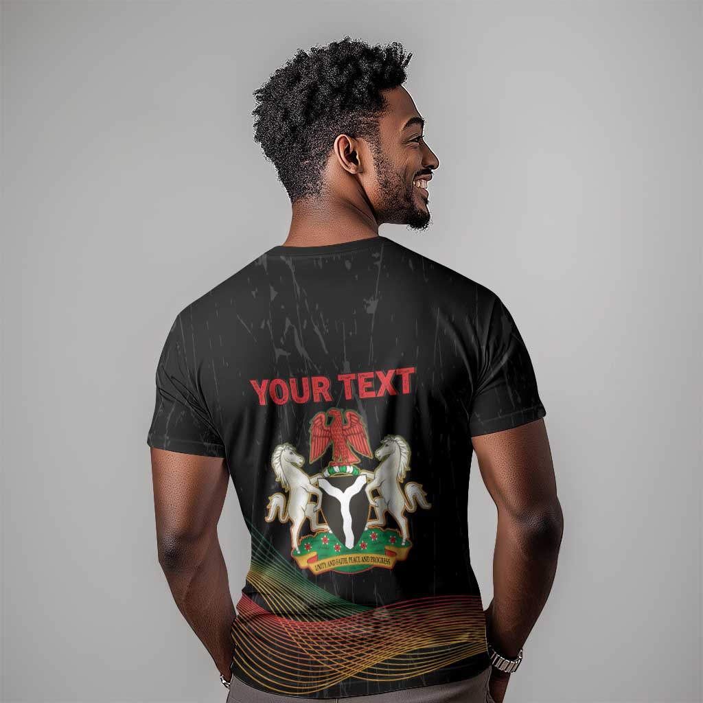 Personalized Nigeria Black History Month T-Shirt Live It Learn It Make It Graphic Tee