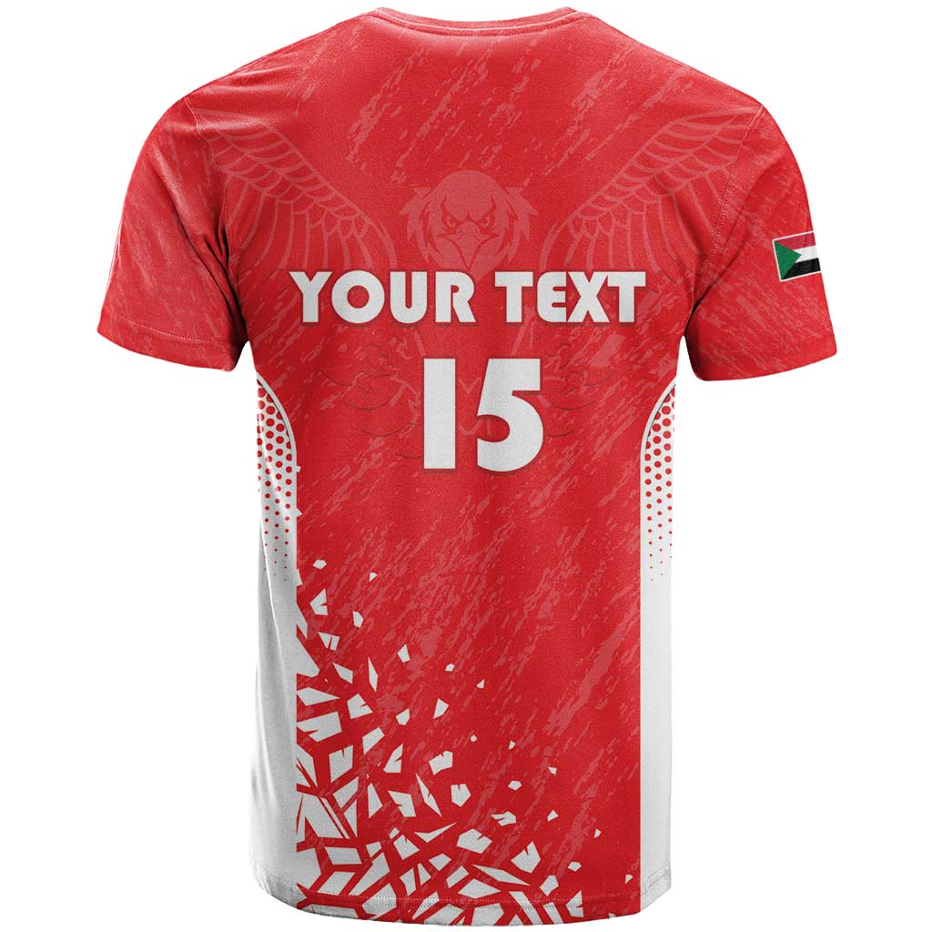 Custom Sudan Football T-Shirt Come On Falcons of Jediane Graphic Tee