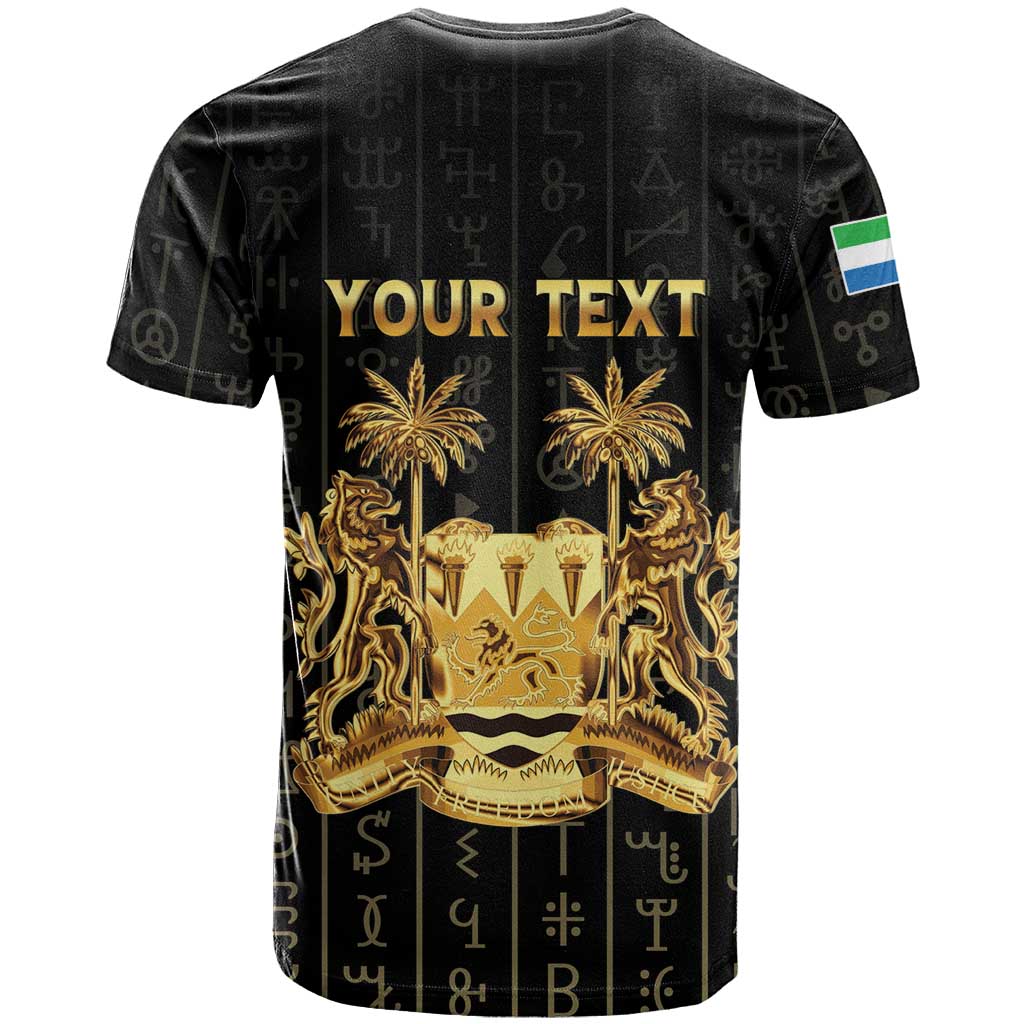 Personalized Sierra Leone Vai Syllabary Vertical Pattern T-Shirt Graphic Tee