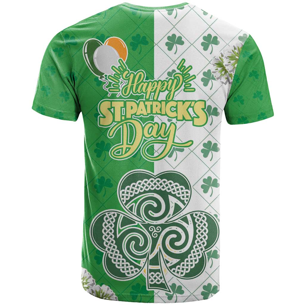 Ireland 17th March Saint Patrick's Day T-Shirt Irish Leprechaun with Shamrock Graphic Tee