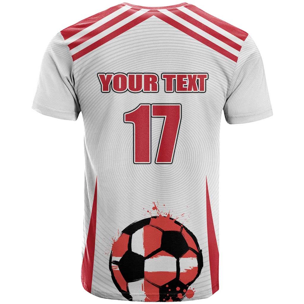 Custom Danmark Football Go Champions T-Shirt Denmark Sporty Style Graphic Tee