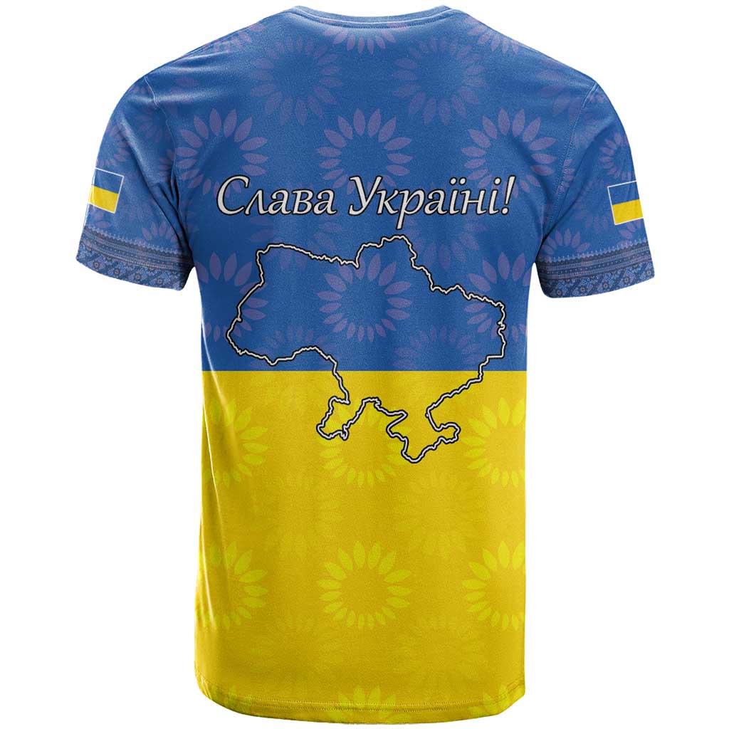 Ukraine National Flag Day T-Shirt 23 August with Sunflower Graphic Tee