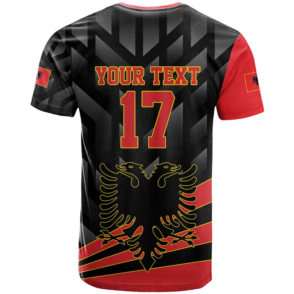 Custom Albania Football We are Champions T-Shirt Sporty Style with The Double-headed eagle Graphic Tee