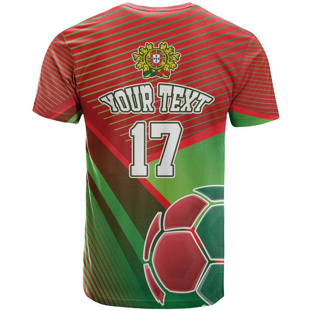 Custom Portugal Football Go Champions T-Shirt Sporty Style Graphic Tee