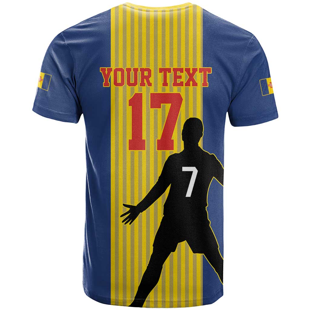 Custom Portugal Madeira Football T-Shirt Sporty Style Graphic Tee