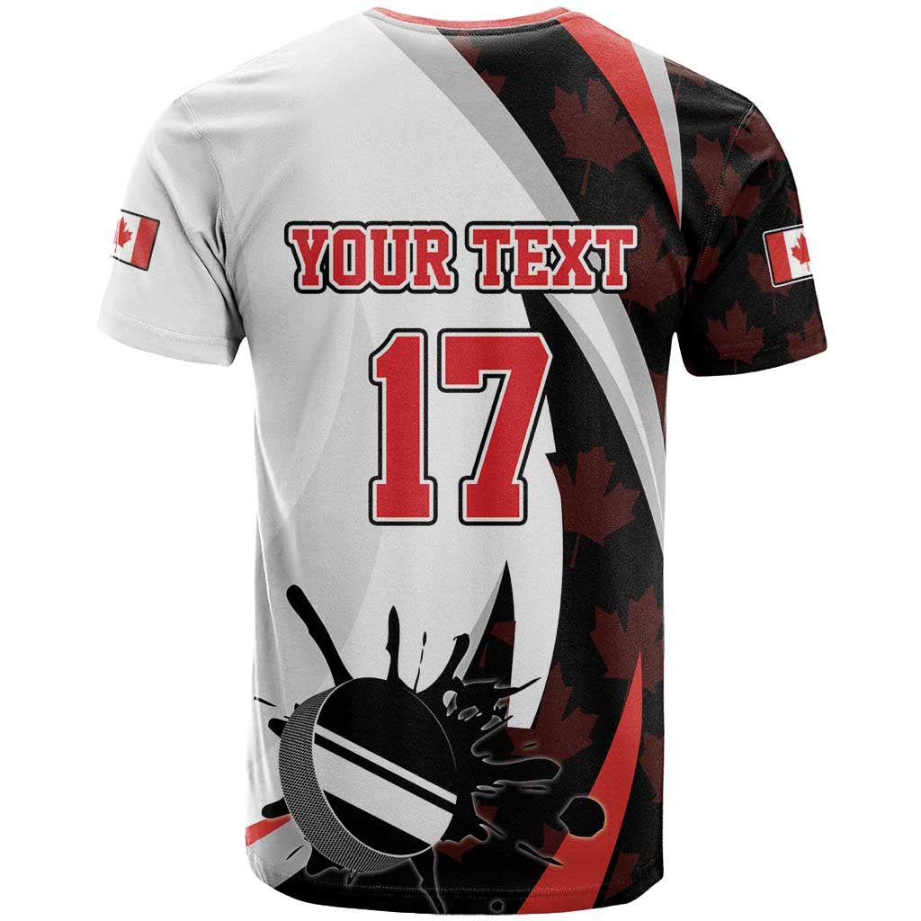 Custom Canada Ice Hockey Go Champions T-Shirt Team Canada Beaver Mascot Style Graphic Tee