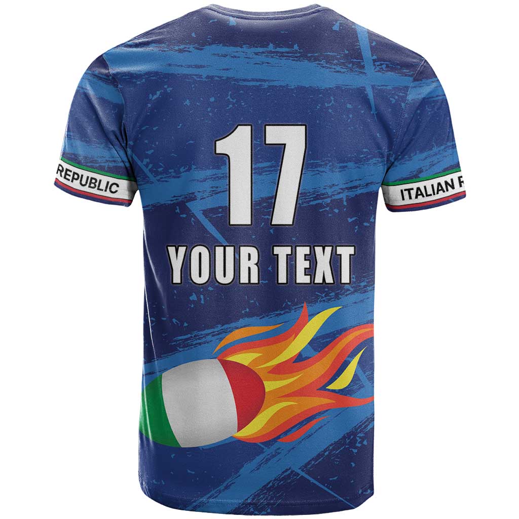 Italian Republic Rugby Custom T-Shirt Sporty Style Graphic Tee