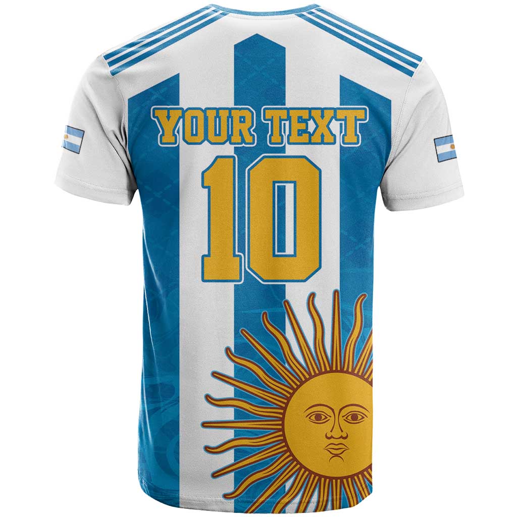 Personalized Argentina 10 Goat T-Shirt Greatest Of All Time Sporty Style Graphic Tee