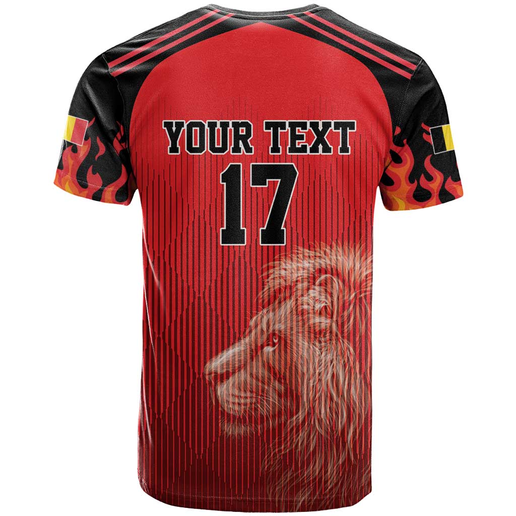 Custom Belgium Football We are Champions T-Shirt Red Style Come on De Rode Duivels Graphic Tee