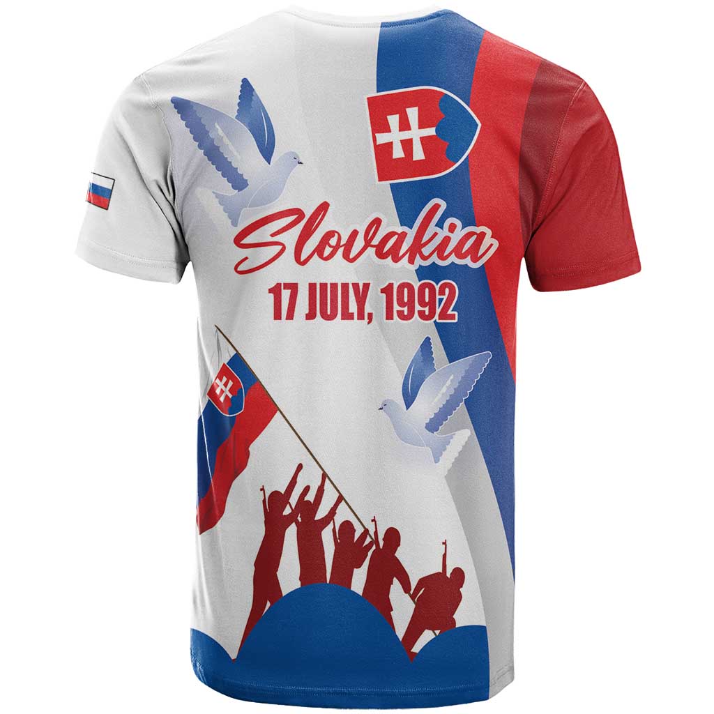 Slovakia Independence Day T-Shirt 17th July 1992 Graphic Tee