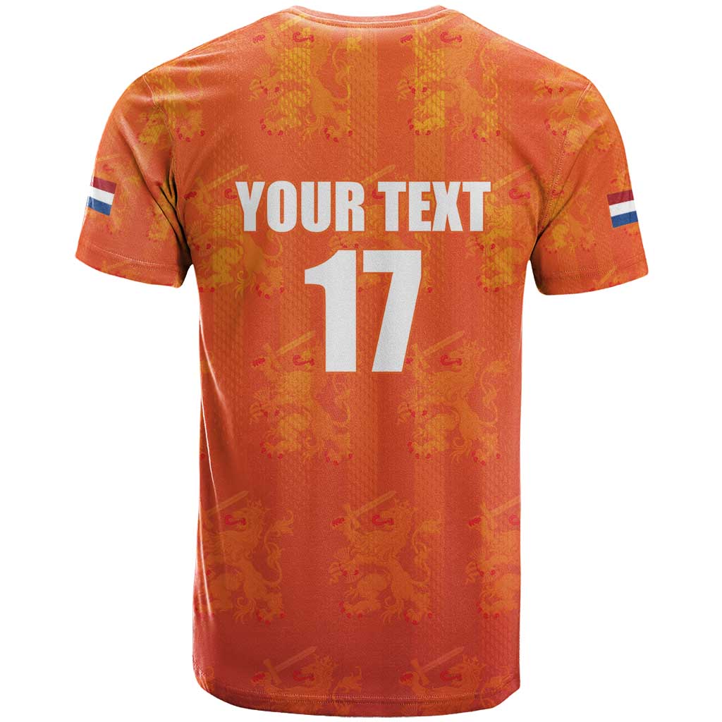 Custom Netherlands Football T-Shirt Oranje Go Champions Graphic Tee
