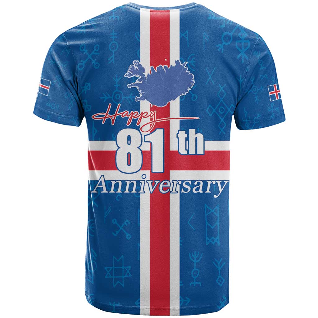 Iceland Icelandic National Day T-Shirt Happy 81th Anniversary Graphic Tee