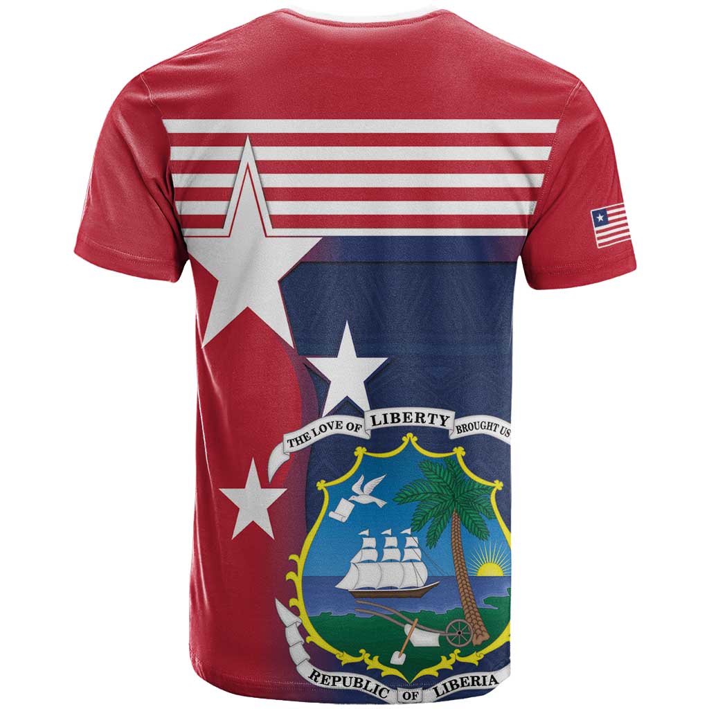Liberia National Flag Day T-Shirt All Hail Liberia Hail Graphic Tee