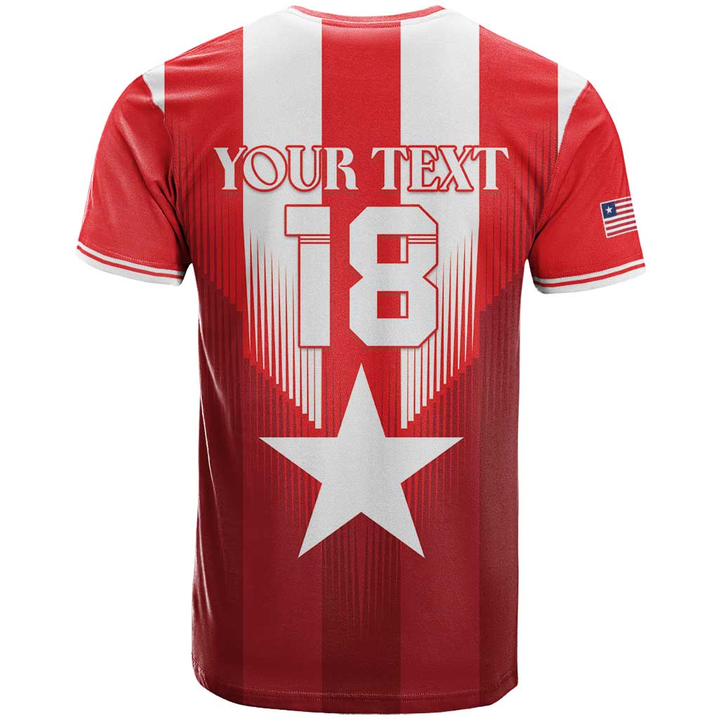Custom Liberia Football T-Shirt Lone Stars Go Champion Graphic Tee