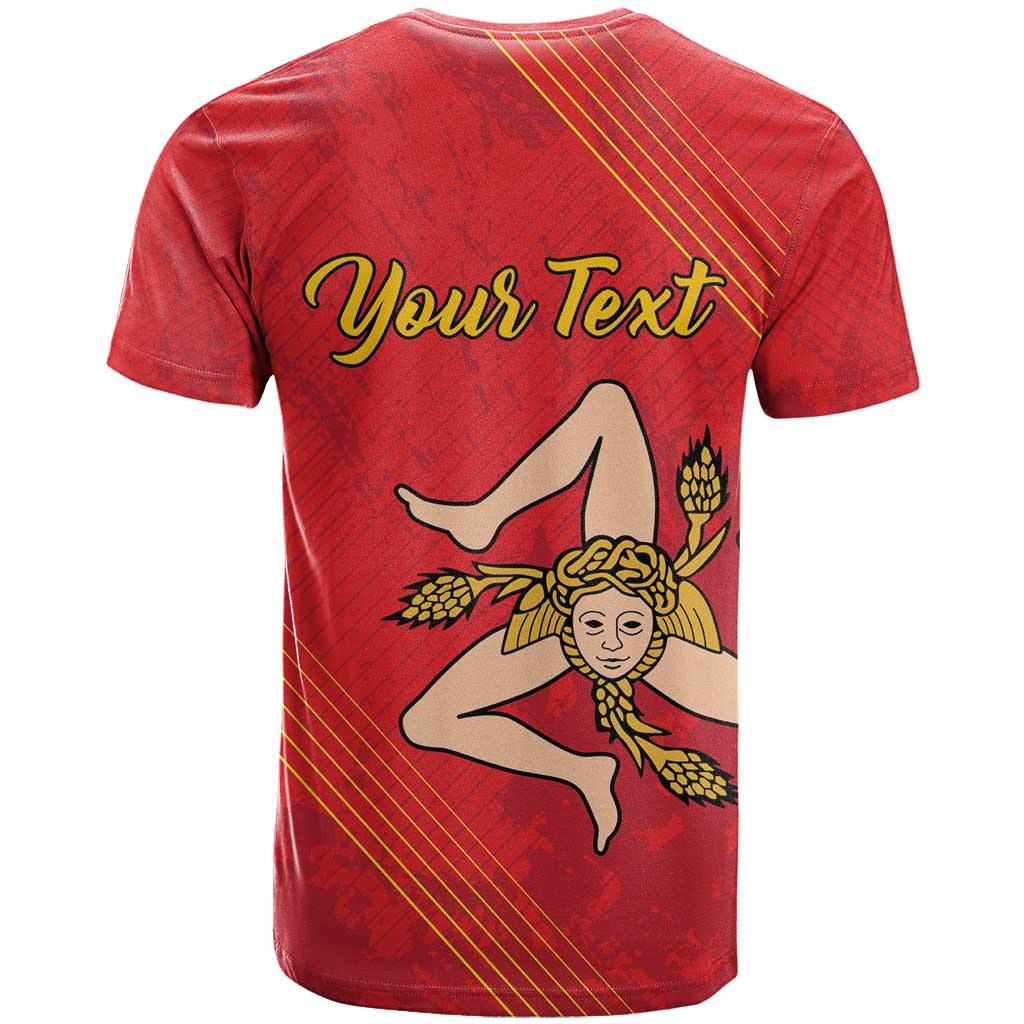 Personalized Bandiera della Sicilia T-Shirt Sporty Style Graphic Tee