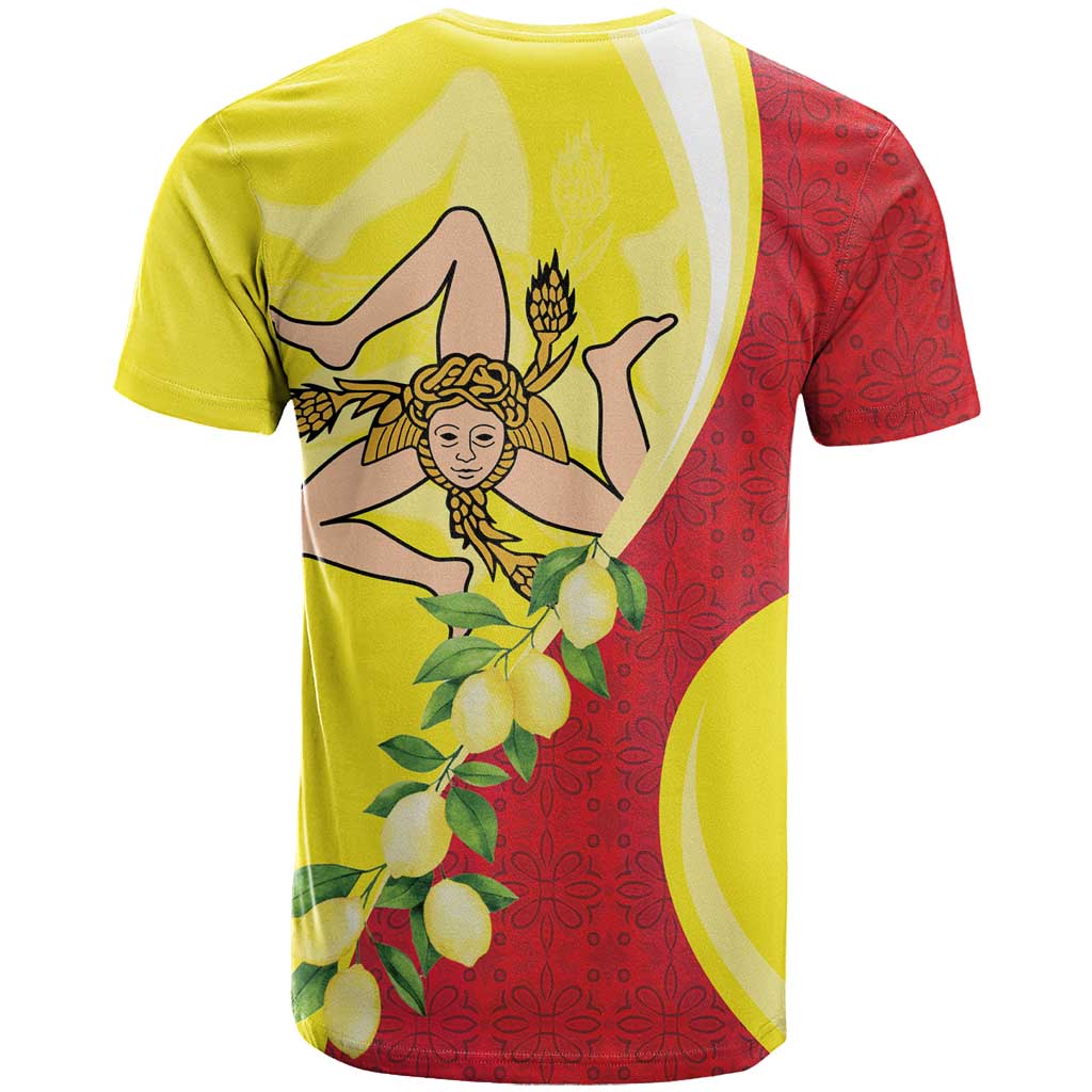 La Sicilia T-Shirt Bandiera della Sicilia Motif Graphic Tee