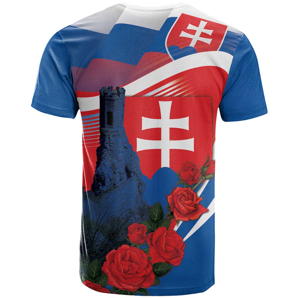 Slovakia Independence Day T-Shirt Devín Castle Nad Tatrou sa blyska Graphic Tee