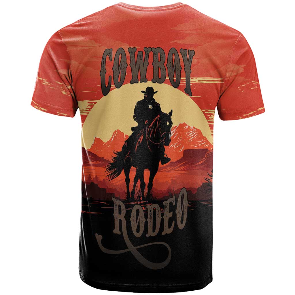 Rodeo Cowboy T-Shirt Amarillo By Morning Graphic Tee
