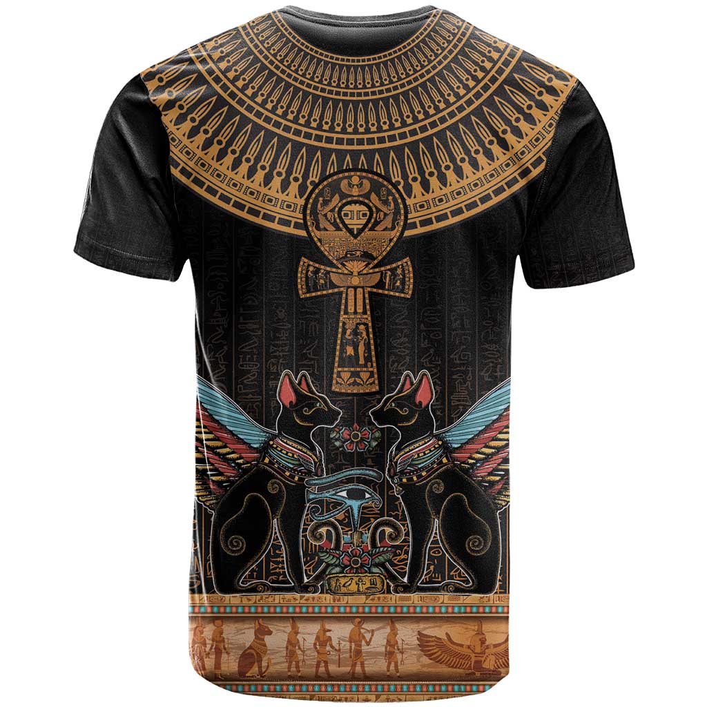 Ankh Egypt T-Shirt Ankh Egyptian Hieroglyphs Alphabet Graphic Tee
