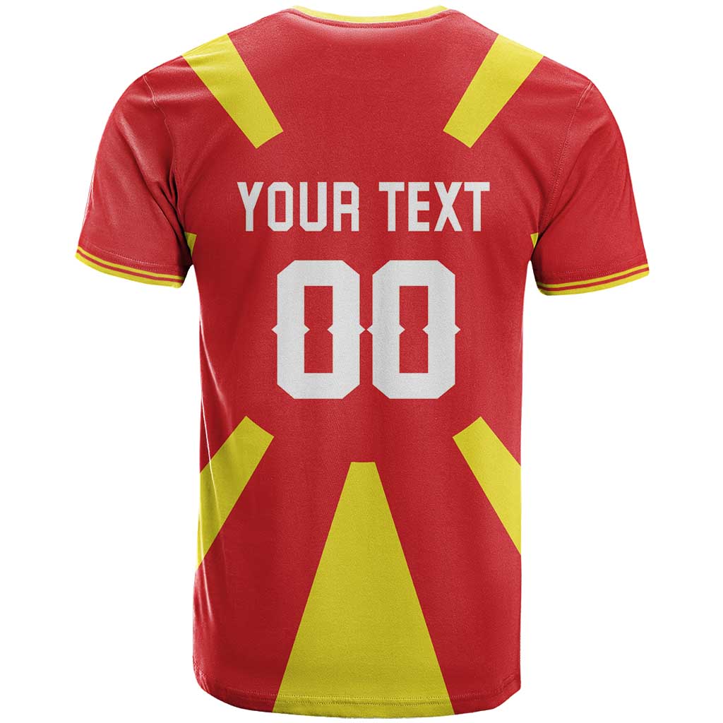 Custom Macedonia T-Shirt Flag Style Graphic Tee