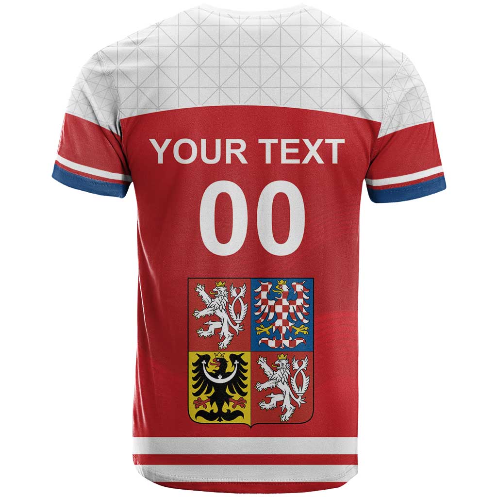 Custom Czech Republic Hockey T-Shirt Czech Lion Graphic Tee