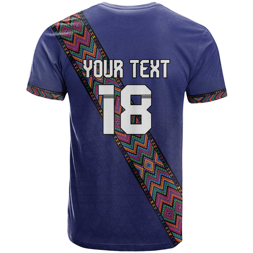 Custom Guatemala Football T-Shirt Los Chapines Blue Version Graphic Tee