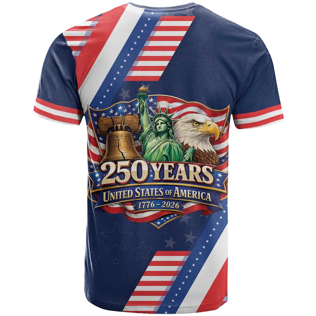 America 250th Anniversary T-Shirt USA 1776-2026 Patriotic Eagle Graphic Tee
