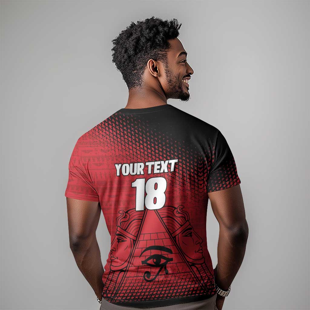 Custom Egypt Football T-Shirt The Pharaohs Eye of Horus Graphic Tee