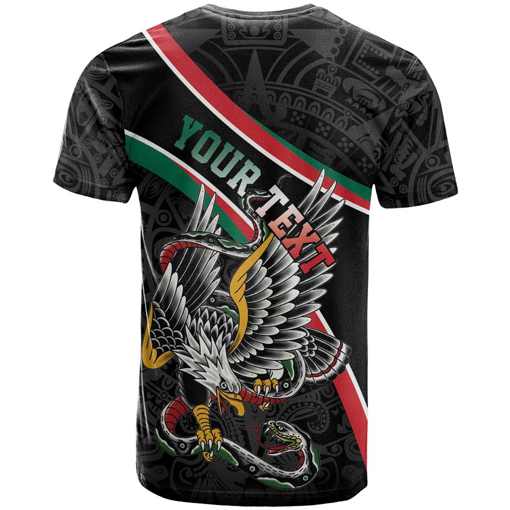 Mexico Eagle Spirit Personalized T-Shirt Ancient Aztec Pattern Graphic Tee