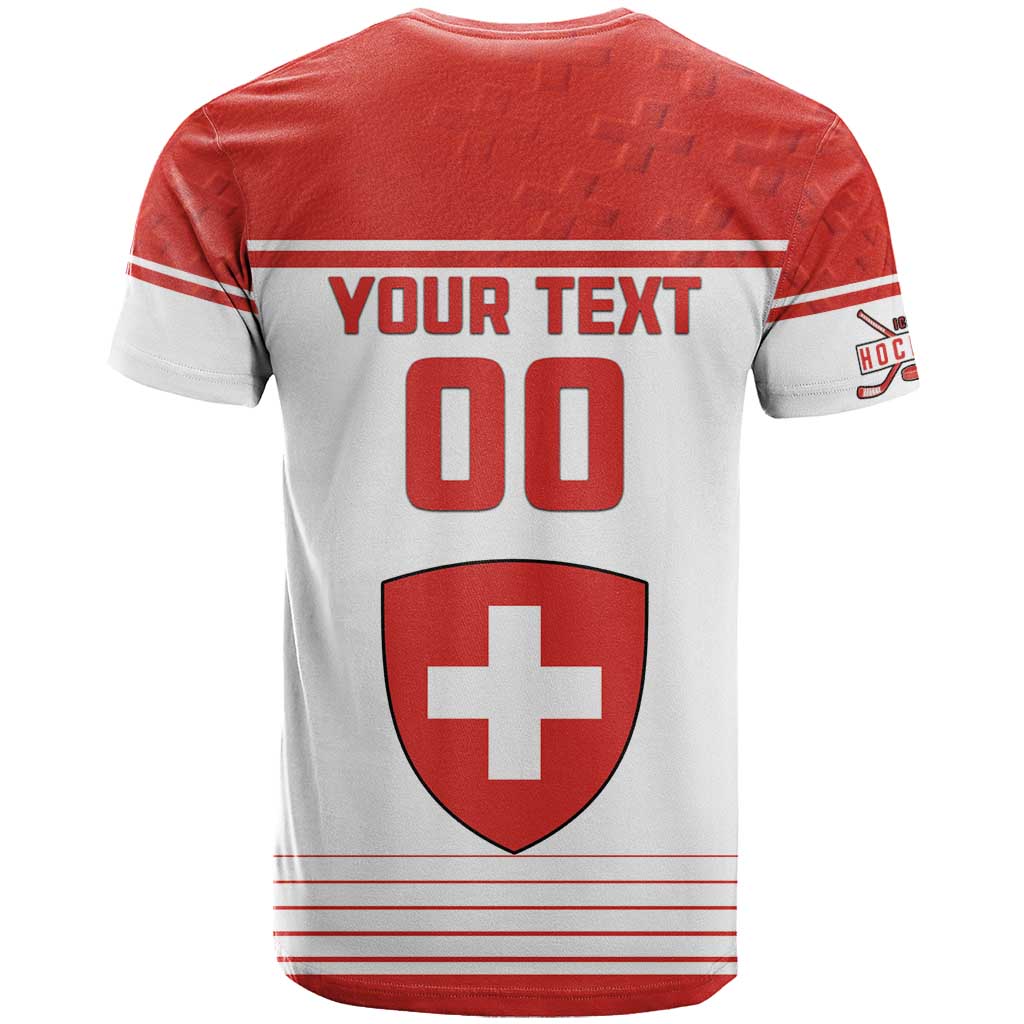 Custom Switzerland Hockey T-Shirt Come On La Nati Graphic Tee