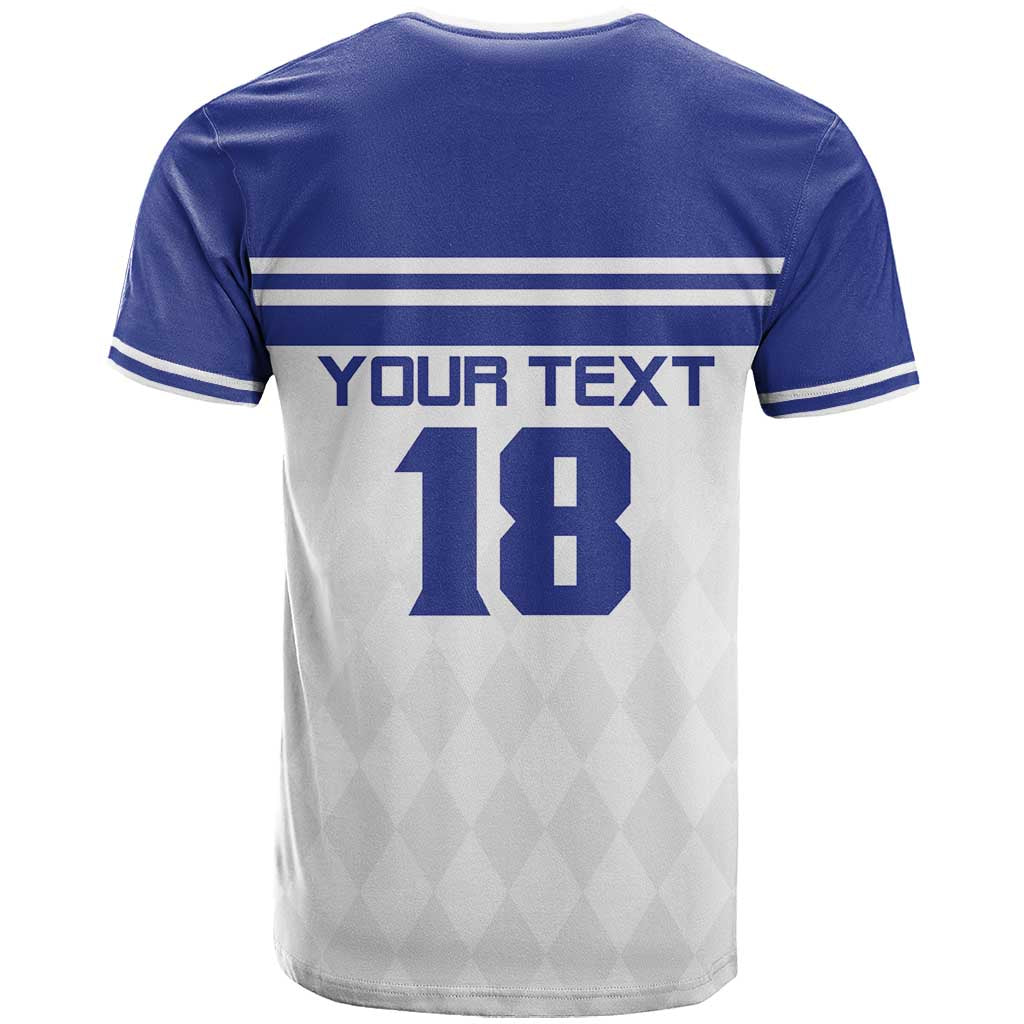 Custom Nicaragua Football T-Shirt La Azul y Blanco Graphic Tee
