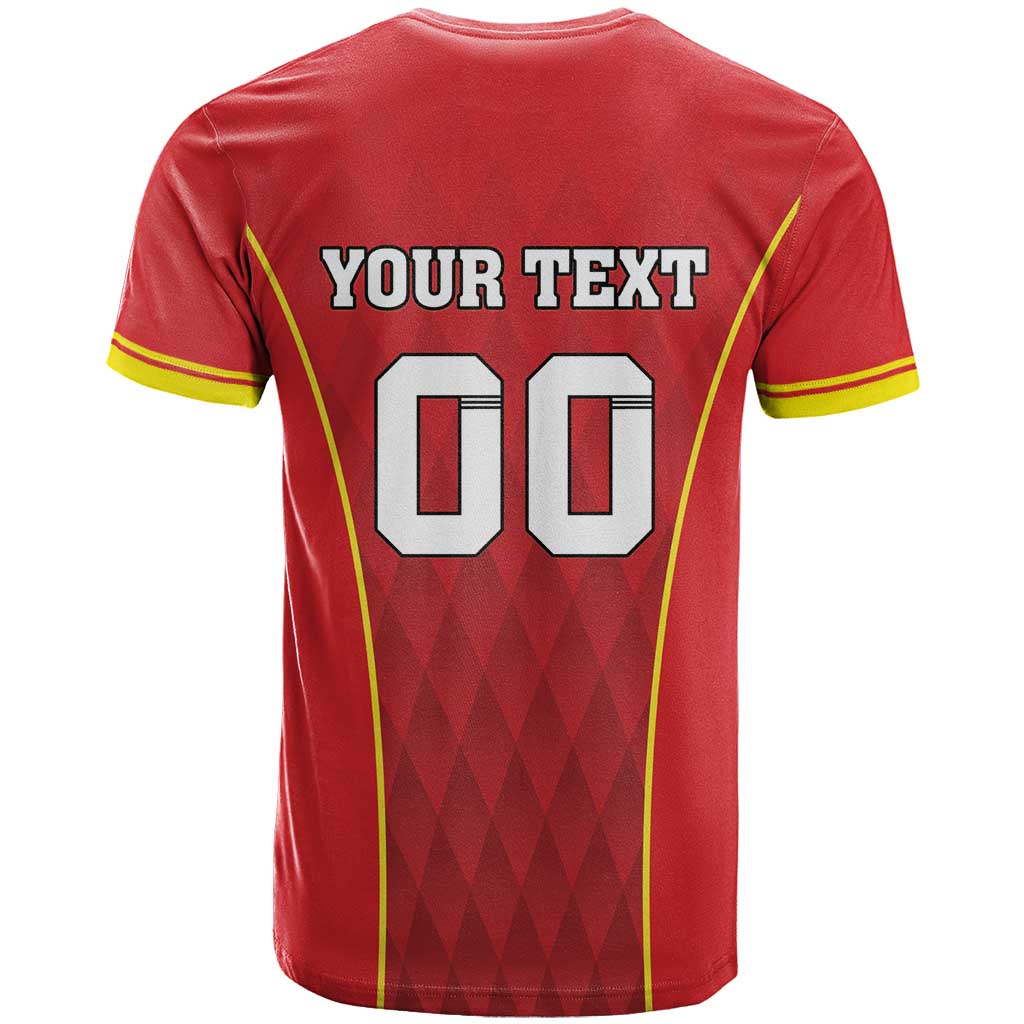 Custom North Macedonia Football T-Shirt Come On Lavovi Graphic Tee