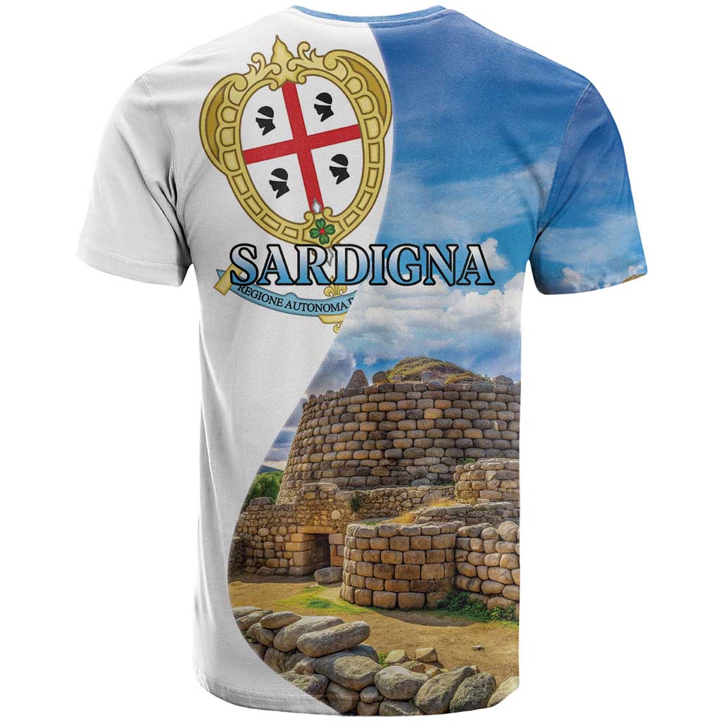 Sardinia Italy T-Shirt Santu Antine With Map Graphic Tee