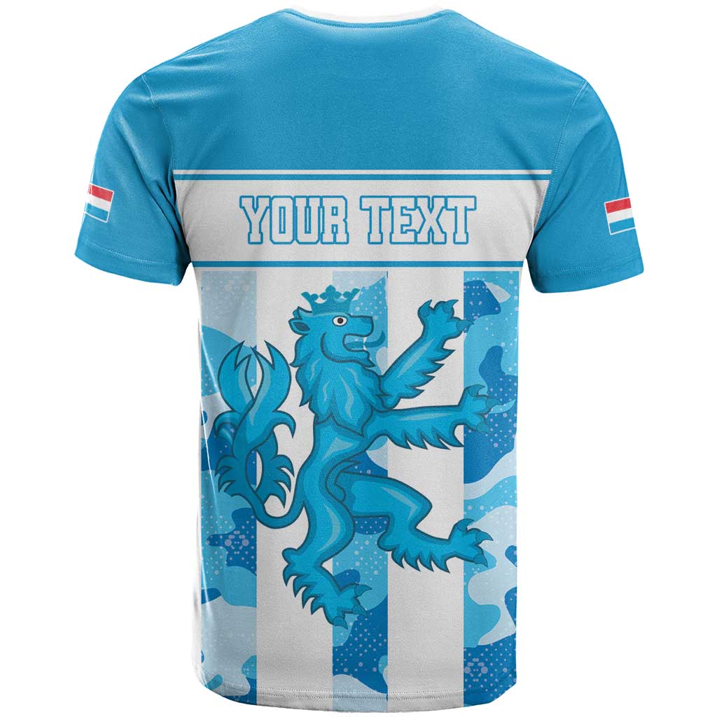 Personalized Luxembourg T-Shirt Roude Leiw Grunge Style Graphic Tee