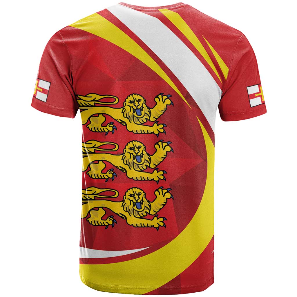 Guernsey Coat Of Arms T-Shirt Sporty Style Graphic Tee