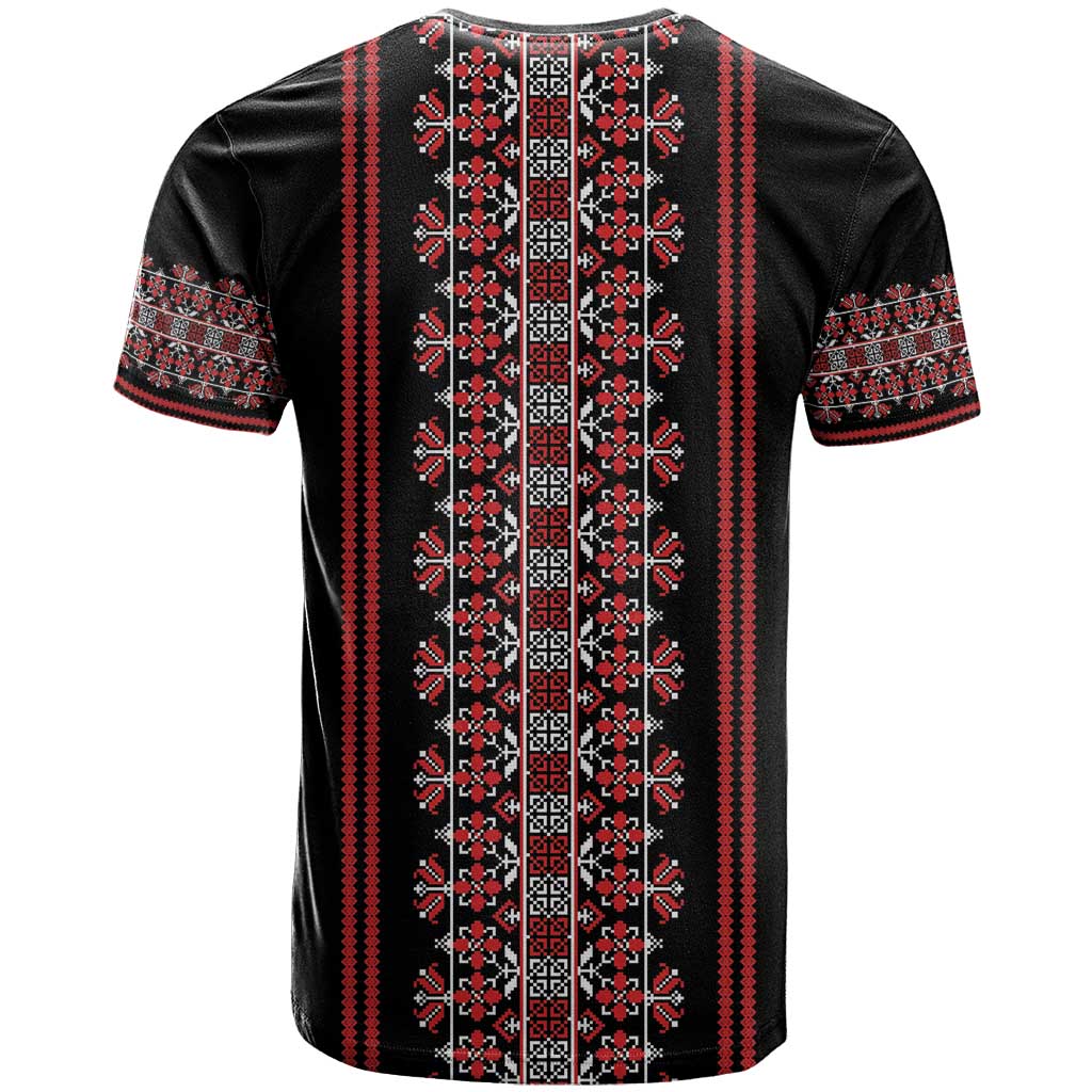 Traditional Spring Martisor Day T-Shirt Romanian Embroidery Patterns Graphic Tee