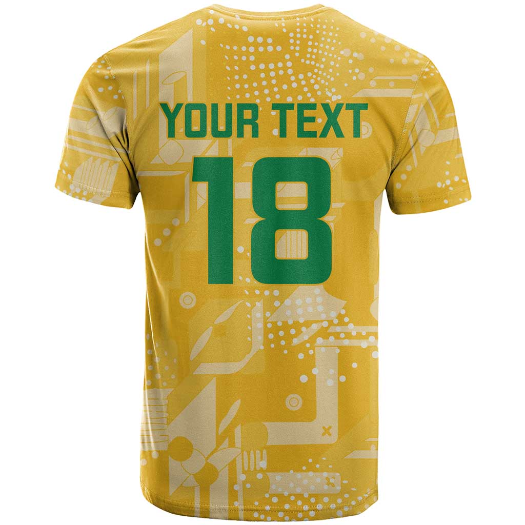 Custom Guyana Football T-Shirt One Team One Game Yellow Version Graphic Tee