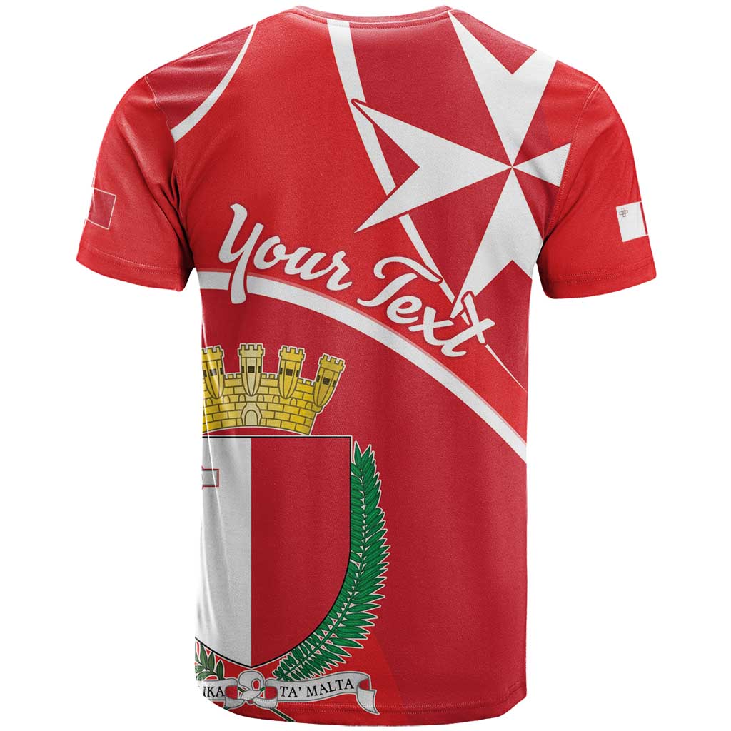 Personalized Malta Cross Coat Of Arms T-Shirt Graphic Tee