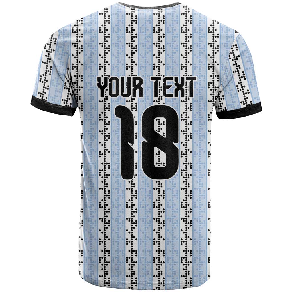 Custom Argentina Heritage Football T-Shirt La Albiceleste Glory Road to 2026 Graphic Tee